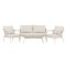 Sicily zestaw wypoczynkowy 1 sofa, 2 fotele, 1 stolik kawowy beżowy.