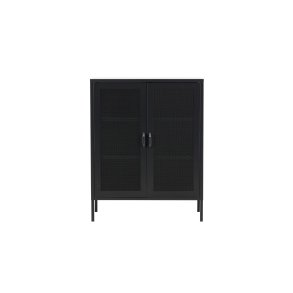 Misha Sideboard 2 Glastüren schwarz.