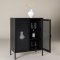 Misha Sideboard 2 Glastüren schwarz.
