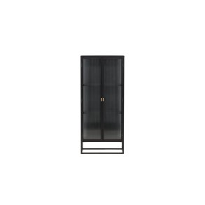 Garis vitrineskap 2 glassd�rer svart.