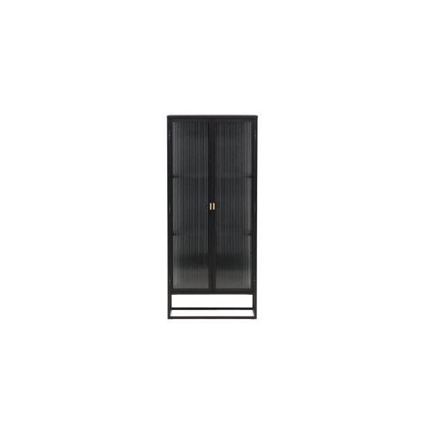 Garis vitrineskap 2 glassd�rer svart.