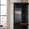 Garis vitrineskap 2 glassd�rer svart.