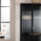 Garis vitrineskap 2 glassd�rer svart.