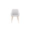 Comfort spisestuestol med armln lysegr.