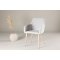 Comfort spisestuestol med armln lysegr.