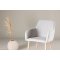 Comfort spisestuestol med armln lysegr.