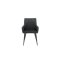 Comfort spisestuestol med armln PU kunstlder sort.