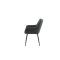 Comfort spisestuestol med armln PU kunstlder sort.