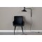 Comfort spisestuestol med armln PU kunstlder sort.