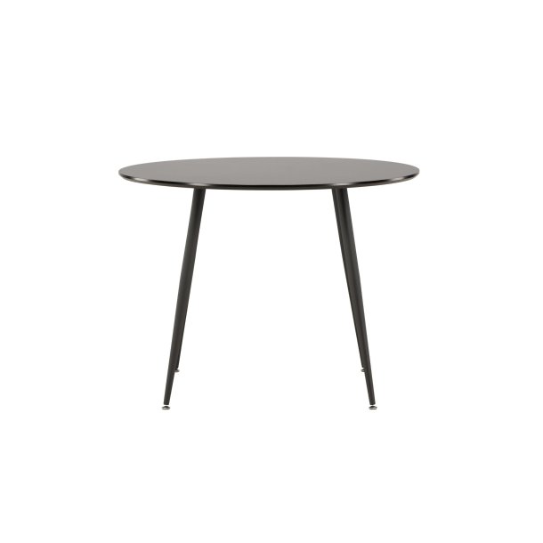 Plaza Esstisch Ø100 cm schwarz.