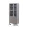 Bakal Vitrinenschrank 2 Glast�ren, 2 Standardt�ren grau.