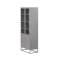 Bakal Vitrinenschrank 2 Glast�ren, 2 Standardt�ren grau.