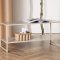 Staal Beistelltisch 1 Regal beige.