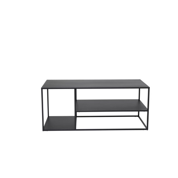 Staal table basse 1 étagère noir.