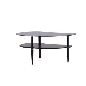 Egg Couchtisch 1 Regal schwarz.