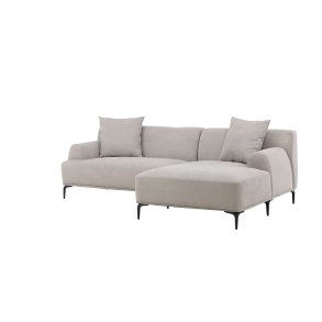 Viskan sofa chaiselong sofa hyrevendt lysegr.