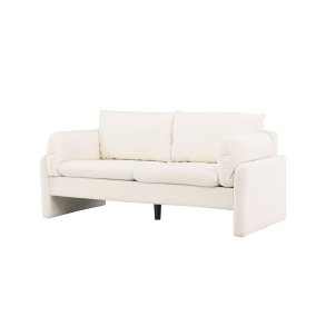 Vindel sofa 2-osobowy teddy biały.