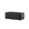 Palermo Pouf PU Kunstleder schwarz.