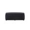Palermo Pouf PU Kunstleder schwarz.
