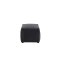 Palermo Pouf PU Kunstleder schwarz.
