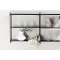 LyonB Regal Wandhngend 3 Regale schwarz.