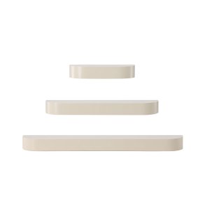 Glow vegghylle sett med 3 beige.