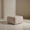 Cubic poef beige.