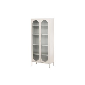 Lima Vitrinenschrank 2 T�ren beige.