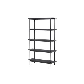 Heim Regal 190 cm 5 Regale schwarz.
