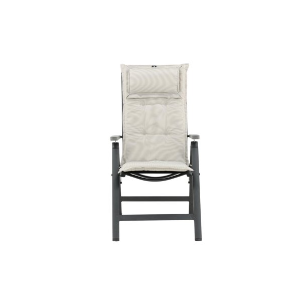 Coj&iacute;n de jard&iacute;n Cus para silla de 5 posiciones color blanco roto.