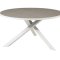 Parma Esstisch 140cm weiß grau.