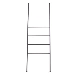 Drammen wieszak ścienny stalowy wieszak na ręczniki czarny.