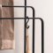 Drammen Wandgarderobe Handtuchhalter Stahl schwarz.