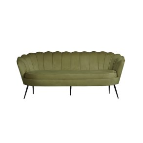 Nice sofa 3 seter velour grnn.