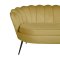 Nice sofa 3 personers velour karry gul.