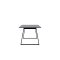 Malaga ensemble pour salle � manger table � manger 90x200 cm gris fonc� et 6 chaises Skagen boucl� beige.