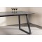 Malaga spisebord marmor dekor 90x200cm mrk gr,svart.