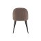 Carry ensemble pour salle � manger table �110 cm, 4 chaises boucl� marron.