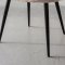 Tilst ensemble pour salle � manger table effet marbre noir 90x160 et 4 chaises boucl� beige.
