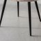 Tilst ensemble pour salle � manger table effet marbre blanc 90x160 et 4 chaises boucl� beige.