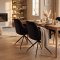 Moon spisestuestol med 360� dreiefunksjon velur svart.