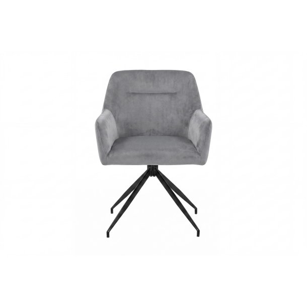 Moon spisestuestol med 360� dreiefunksjon velur gr�.