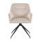 Moon spisestuestol med 360� dreiefunksjon velur beige.