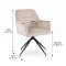 Tokyo Essgruppe Tisch 120x120/160/200cm inkl. 2 Einlegeplatten Eiche Smoked und 6 Moon St�hle Velours beige.