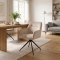 Moon spisestuestol med 360� dreiefunksjon velur beige.