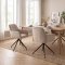 Moon spisestuestol med 360� dreiefunksjon velur beige.