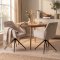 Moon spisestuestol med 360� dreiefunksjon velur beige.