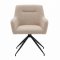 Moon spisestuestol med 360� dreiefunksjon boucl� beige.