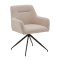 Moon spisestuestol med 360� dreiefunksjon boucl� beige.