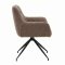 Moon spisestuestol med 360� dreiefunksjon boucl� brun.